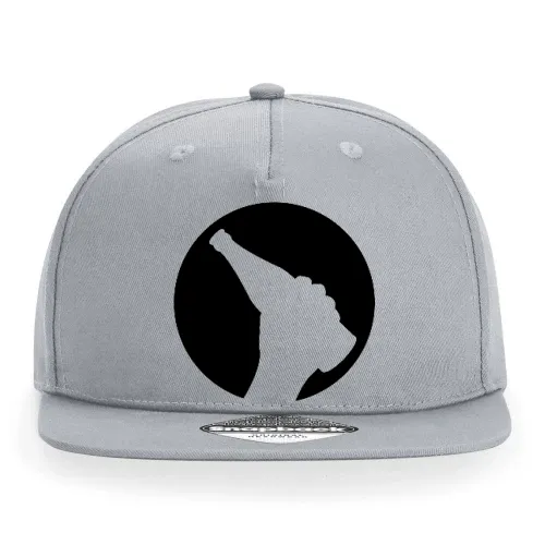 Biermond mit einer Bierflasche in der Hand Sonstig. Cap