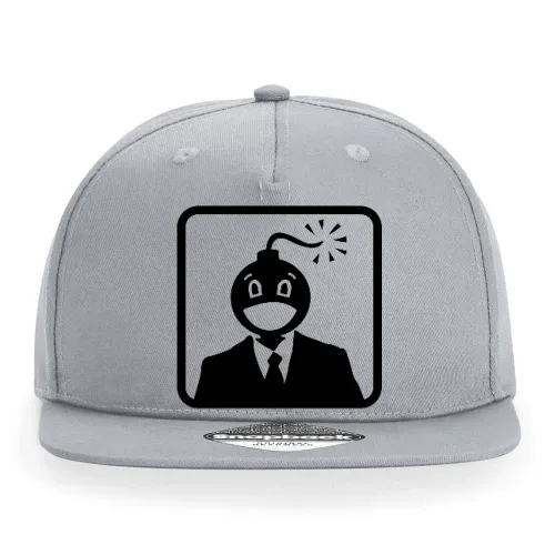 Bombenkopf im Rechteck Cap