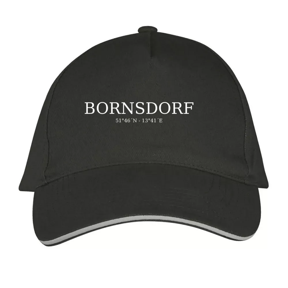  Sonstig. Cap mit Aufdruck 'Bornsdorf Koordinaten'