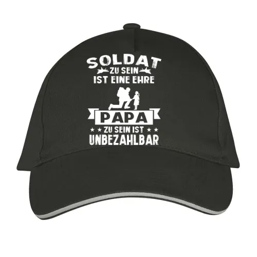Bundeswehr Vater Ehre - Soldat Papa mit Tochter Sonstig. Cap