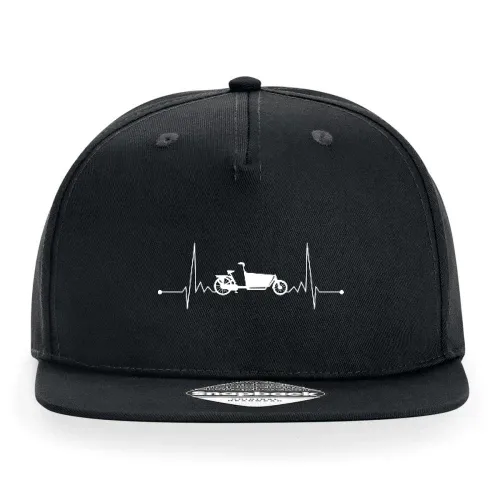 Cargo Bike Herzschlag Lastenfahrrad Puls Motiv Cap Sonstig. Snapback Rapper