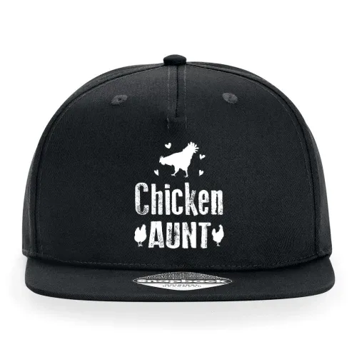 Chicken Aunt Tante mit Hühnern Bauernhof Cap Sonstig. Snapback Rapper