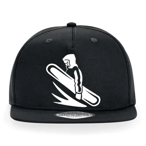 Cooler Snowboarder im Hoodie Cap Sonstig. Snapback Rapper