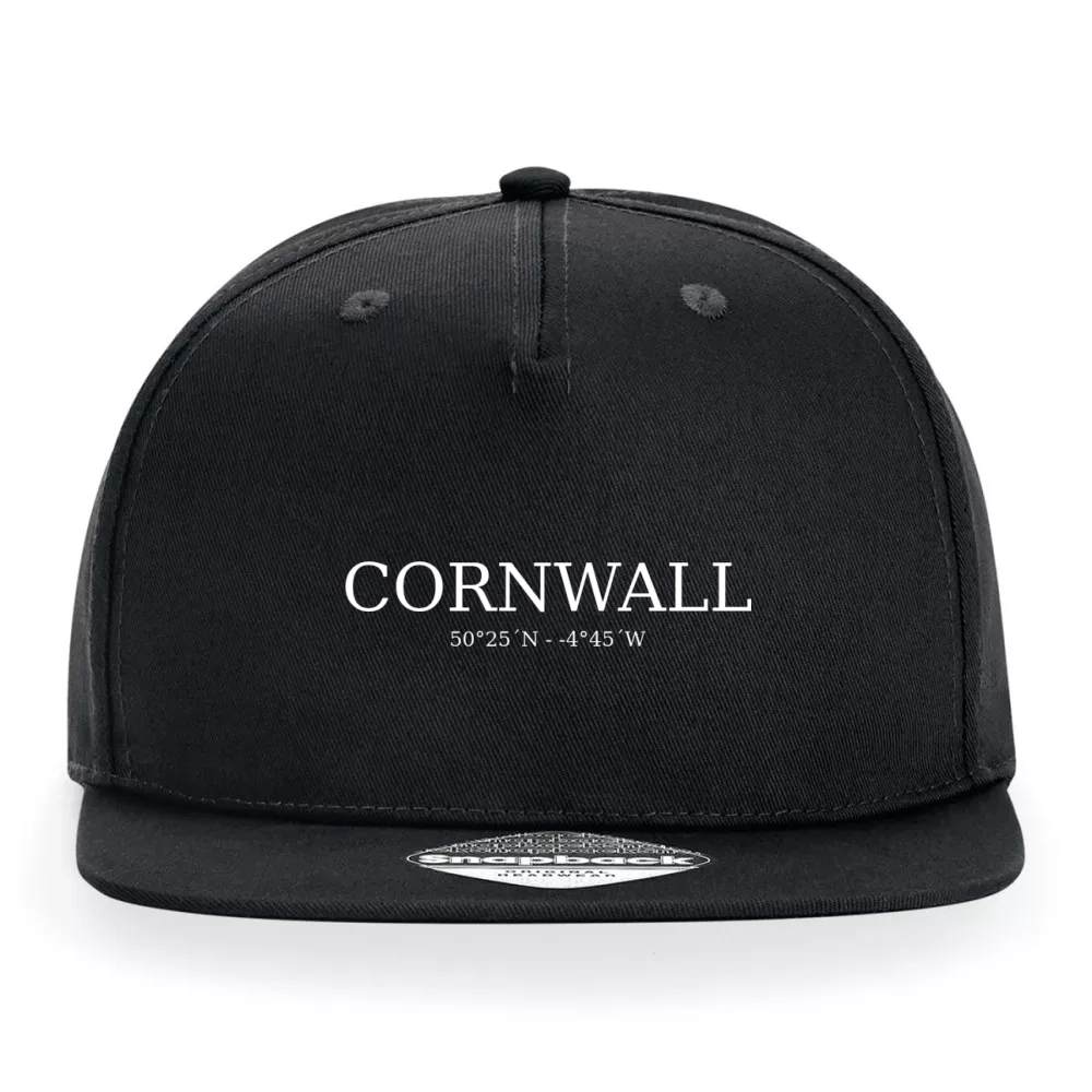  Sonstig. Cap mit Aufdruck 'Cornwall Koordinaten'