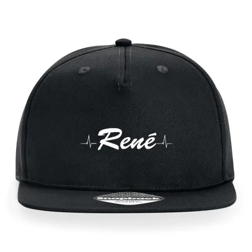 deine Name als Herzschlag René    Cap Sonstig. Snapback Rapper