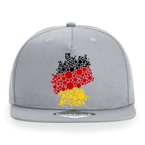 Deutschland schwarz rot gold in Kreisen Cap