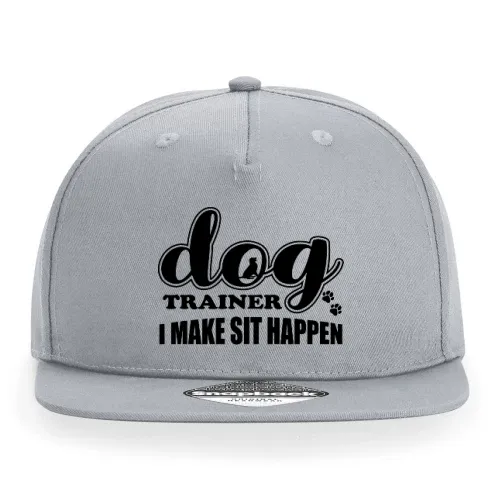 Dog Trainer I Make Sit Happen Hundetrainer Cap Sonstig. Snapback Rapper