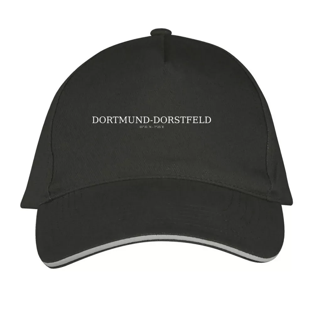  Sonstig. Cap mit Aufdruck 'Dortmund-dorstfeld Koordinaten'