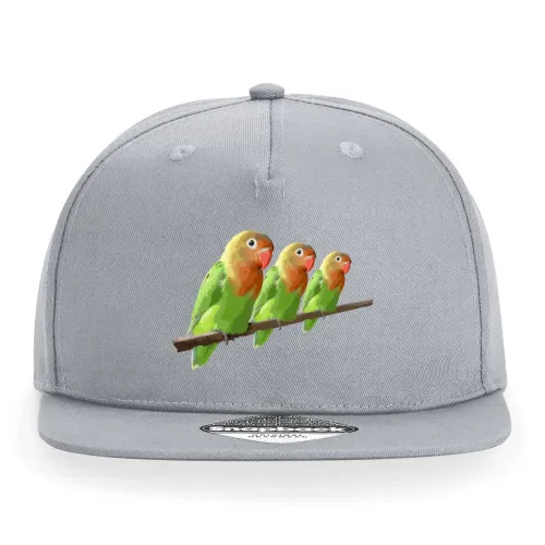 Drei bunte Papageie Cap Sonstig. Snapback Rapper