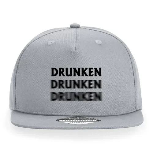 Drunken verschwommen schwarz Cap Sonstig. Snapback Rapper