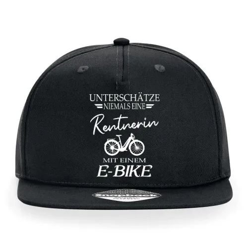 E-bike Fahrrad Oma Radfahrer Rentnerin Ebike Motiv Cap Sonstig. Snapback Rapper