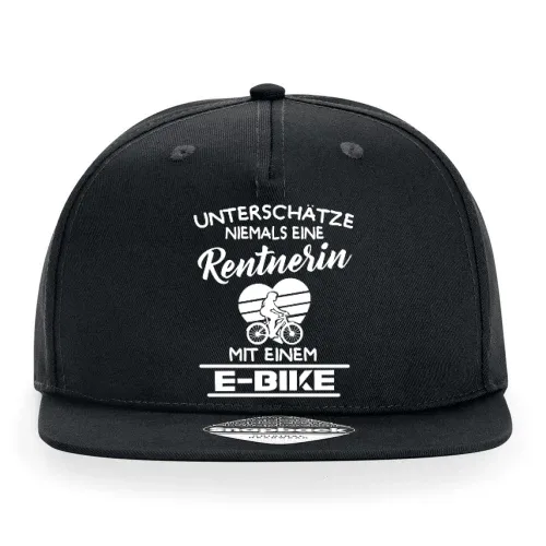 E-bike Fahrrad Oma Rentnerin Ebike Ruhestand Cap Sonstig. Snapback Rapper
