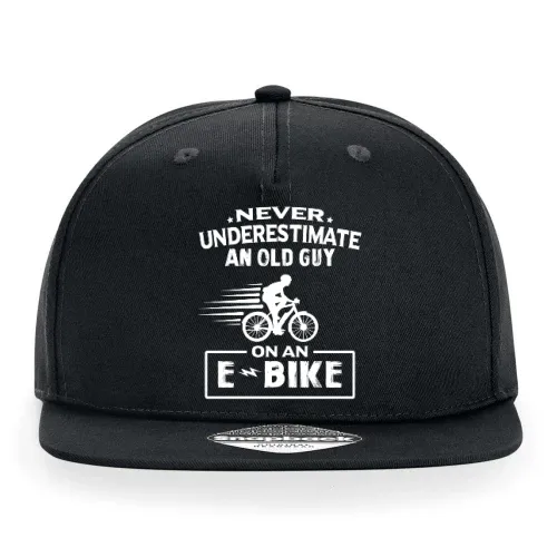 E-bike Radfahrer Opa Mountainbike Rentner Ebike Cap Sonstig. Snapback Rapper