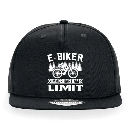 E-Biker Hart Am Limit EBike EMTB Mountainbiker Cap Sonstig. Snapback Rapper