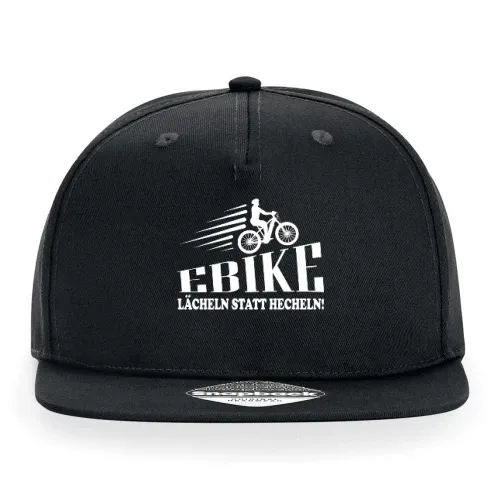 Ebike Radfahrer E-Bike - Lächeln Statt Hecheln Cap Sonstig. Snapback Rapper