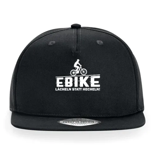 Ebike Radfahrer Lächeln Statt Hecheln E-Bike Motiv Sonstig. Cap Ebike Radfahrer Lächeln Statt Hecheln E-Bike Motiv Cap