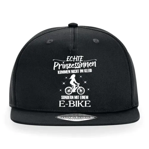 Ebike Radfahrerin E-Bike Radfahrer Prinzessin Cap Sonstig. Snapback Rapper