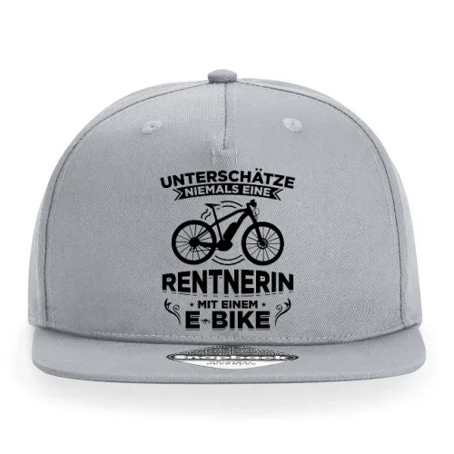 Ebike Rentnerin E-Bike Radfahrer Oma Rente Motiv Cap Sonstig. Snapback Rapper