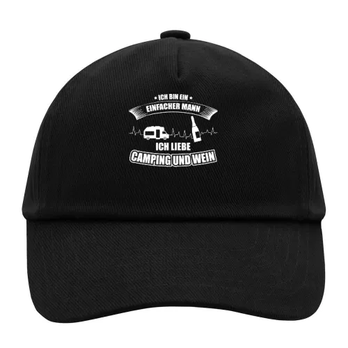 Einfacher Mann Liebt Camping und Wein Camper Puls Sonstig. Cap