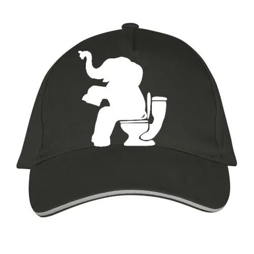 Elefant auf Toilette Cap Sonstig. Long Beach