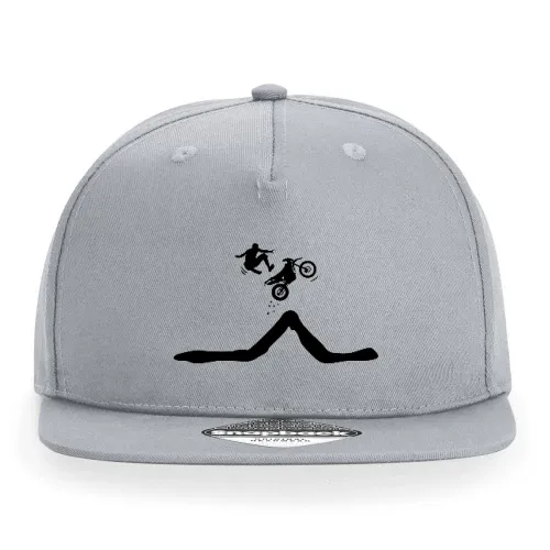 Enduro Sprung mit Abstieg des Fahrers Cap Sonstig. Snapback Rapper