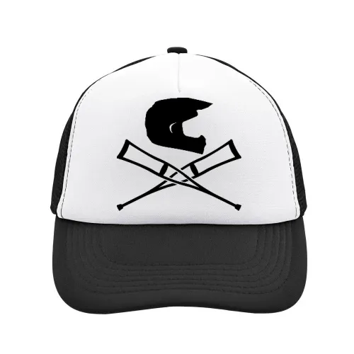 Endurohelm mit Krücken Sonstig. Cap