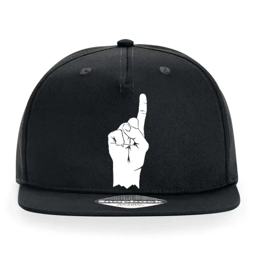 erhobener Zeigefinger Cap Sonstig. Snapback Rapper