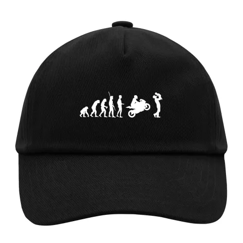 Evolution Motorrad mit Vater und Kind Sonstig. Cap