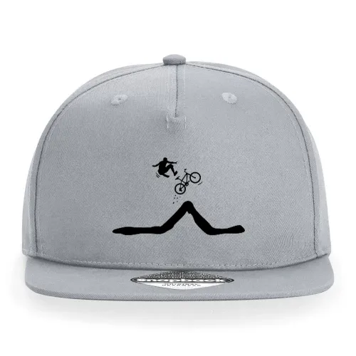 Fahrrad Sprung mit Abstieg des Fahrers Cap Sonstig. Snapback Rapper
