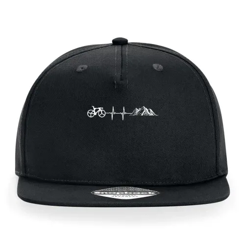 Fahrradfahren Berge Herzschlag Radfahrer Puls Cap Sonstig. Snapback Rapper