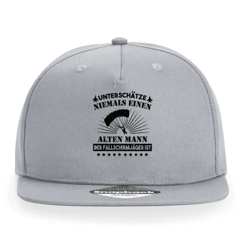 Fallschirmjäger Alter Mann Spruch Skydiver BW Cap Sonstig. Snapback Rapper