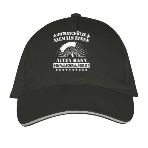 Fallschirmjäger Alter Mann Spruch Skydiver BW Cap Sonstig. Long Beach
