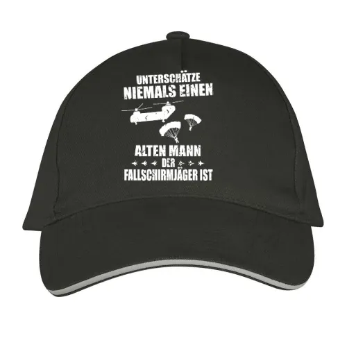 Fallschirmjäger Alter Mann Spruch Skydiver BW Sonstig. Cap