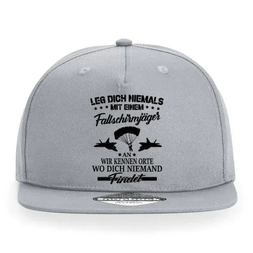 Fallschirmjäger Orte Spruch - BW Falli Geschenk Cap Sonstig. Snapback Rapper