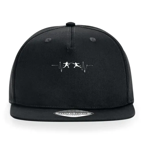Fechten Fechter Puls Degenkampf Herzschlag Cap Sonstig. Snapback Rapper