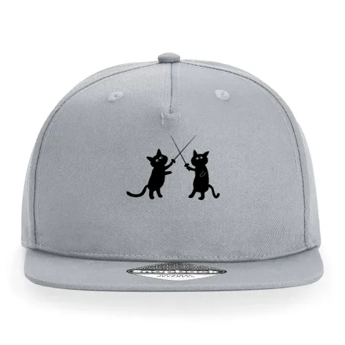 Fechten Katzen Fechter Cap Sonstig. Snapback Rapper