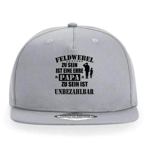 Feldwebel Papa Bundeswehr Unteroffizier Vater BW Cap Sonstig. Snapback Rapper