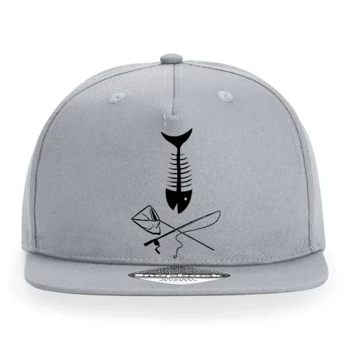 Fisch Skull mit Angel und Kescher Cap