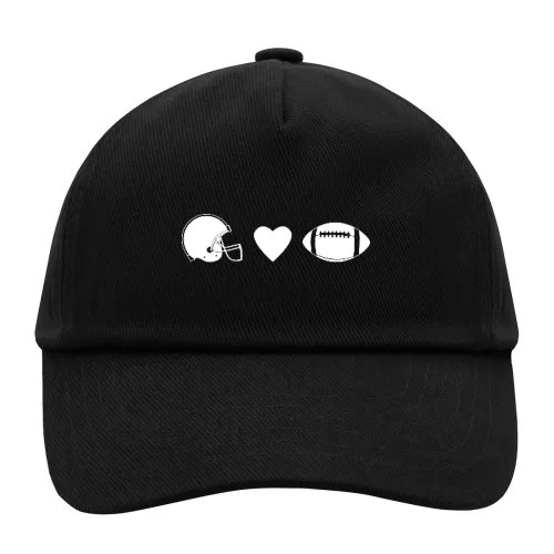 Footballhelm mit Herz Cap Sonstig. Kinder Cap