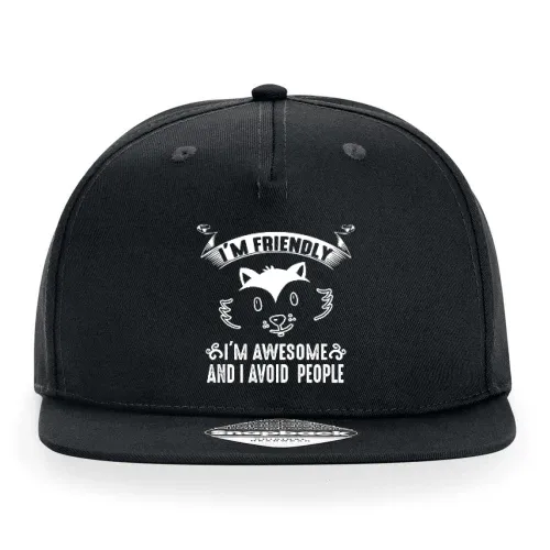 Fox Awesome Avoids People - Fuchs Fuchsliebhaber Cap Sonstig. Snapback Rapper