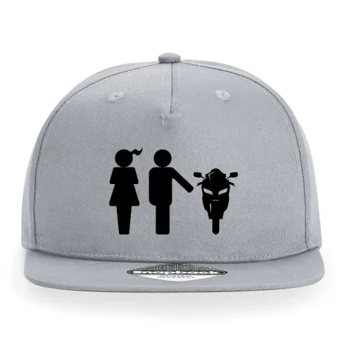 Frau Mann Motorrad Cap