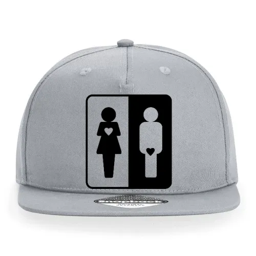Frau und Mann mit Herz Cap Sonstig. Snapback Rapper
