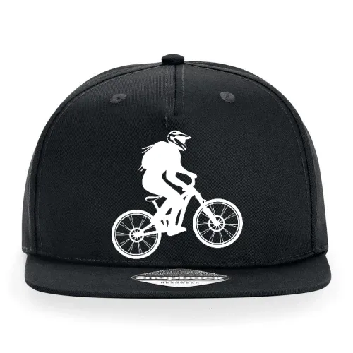 Fully Mountainbike mit Biker Cross Helm - MTB Bike Cap Sonstig. Snapback Rapper