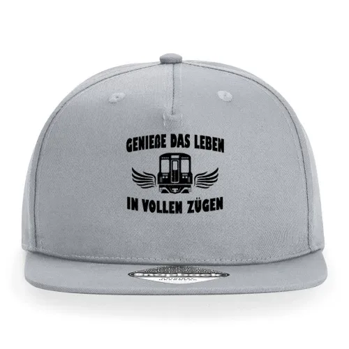 Genieße das Leben - Eisenbahn Eisenbahner Spruch Cap Sonstig. Snapback Rapper