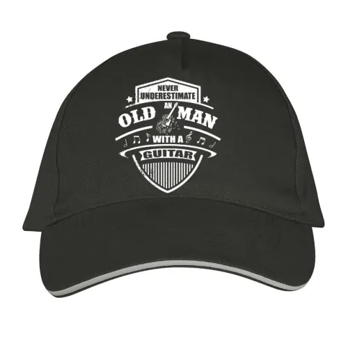 Gitarrist Old Man Gitarren Spieler Gitarrenlehrer Sonstig. Cap