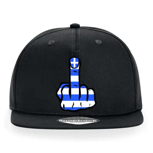 Griechenland Mittelfinger Cap Sonstig. Snapback Rapper