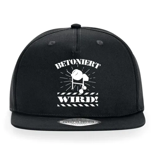 Handwerker Betonmischer Beton Betoniert Wird Motto Cap Sonstig. Snapback Rapper