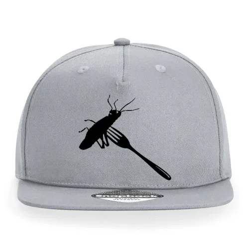 Heuschrecke auf Gabel Cap Sonstig. Snapback Rapper