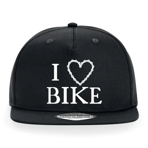 I Love Bike Kettenherz Cap
