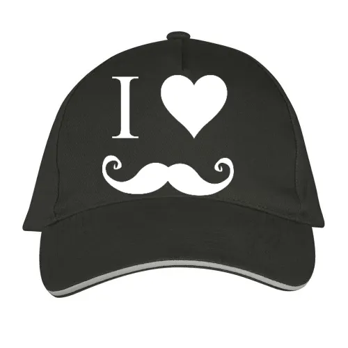 i love Moustache Sonstig. Cap